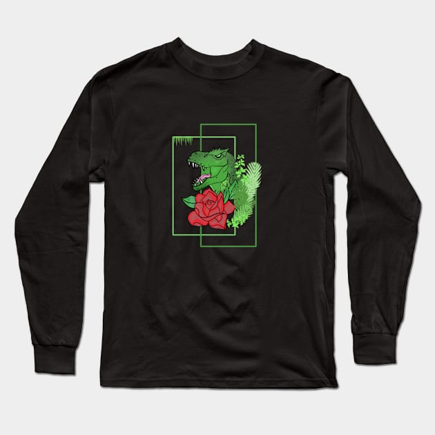 Dinosaur Long Sleeve T-Shirt by kriss_